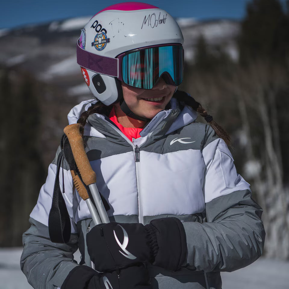 Kjus Girls' Reflect Jacket - Reflective/White -