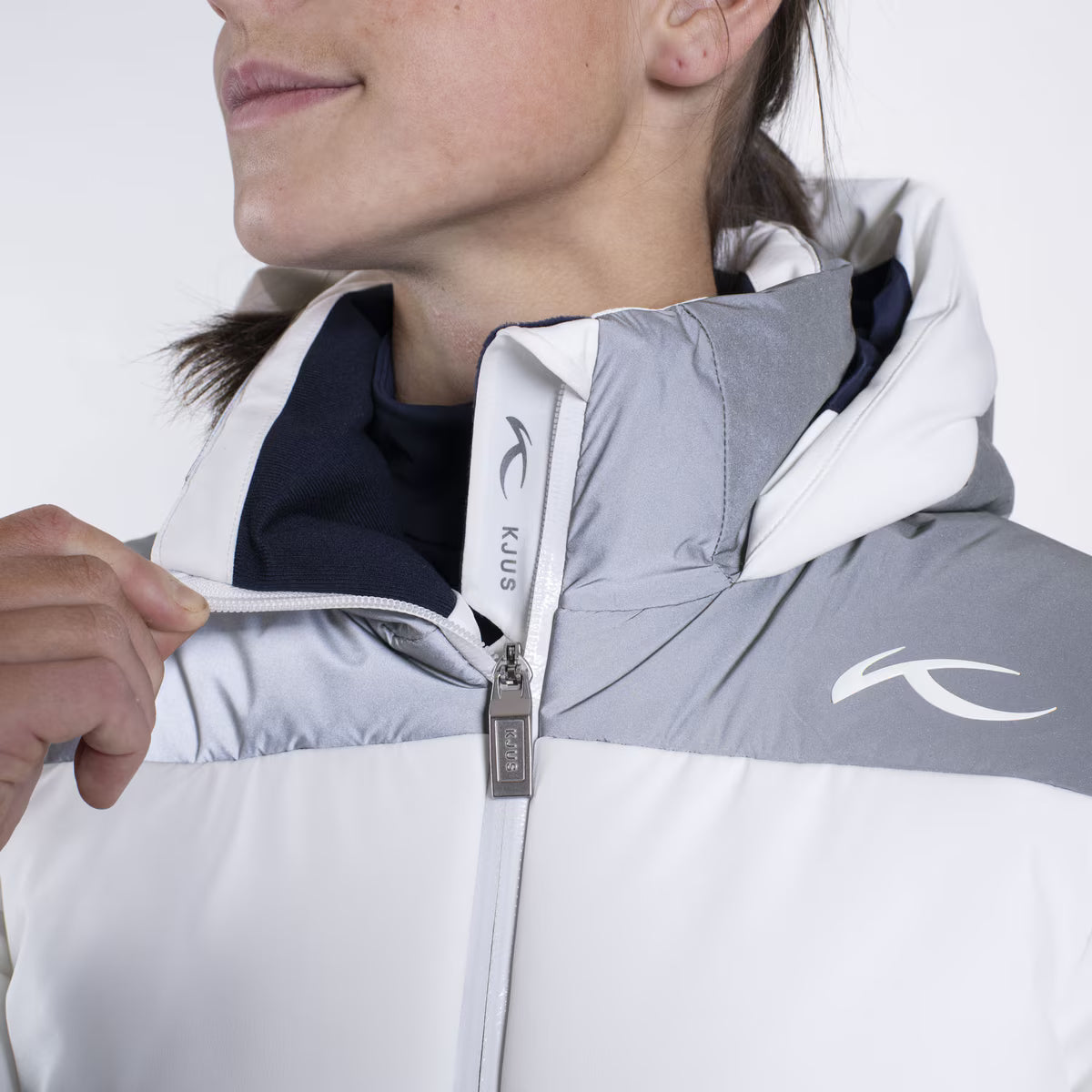 Kjus Girls' Reflect Jacket - Reflective/White -