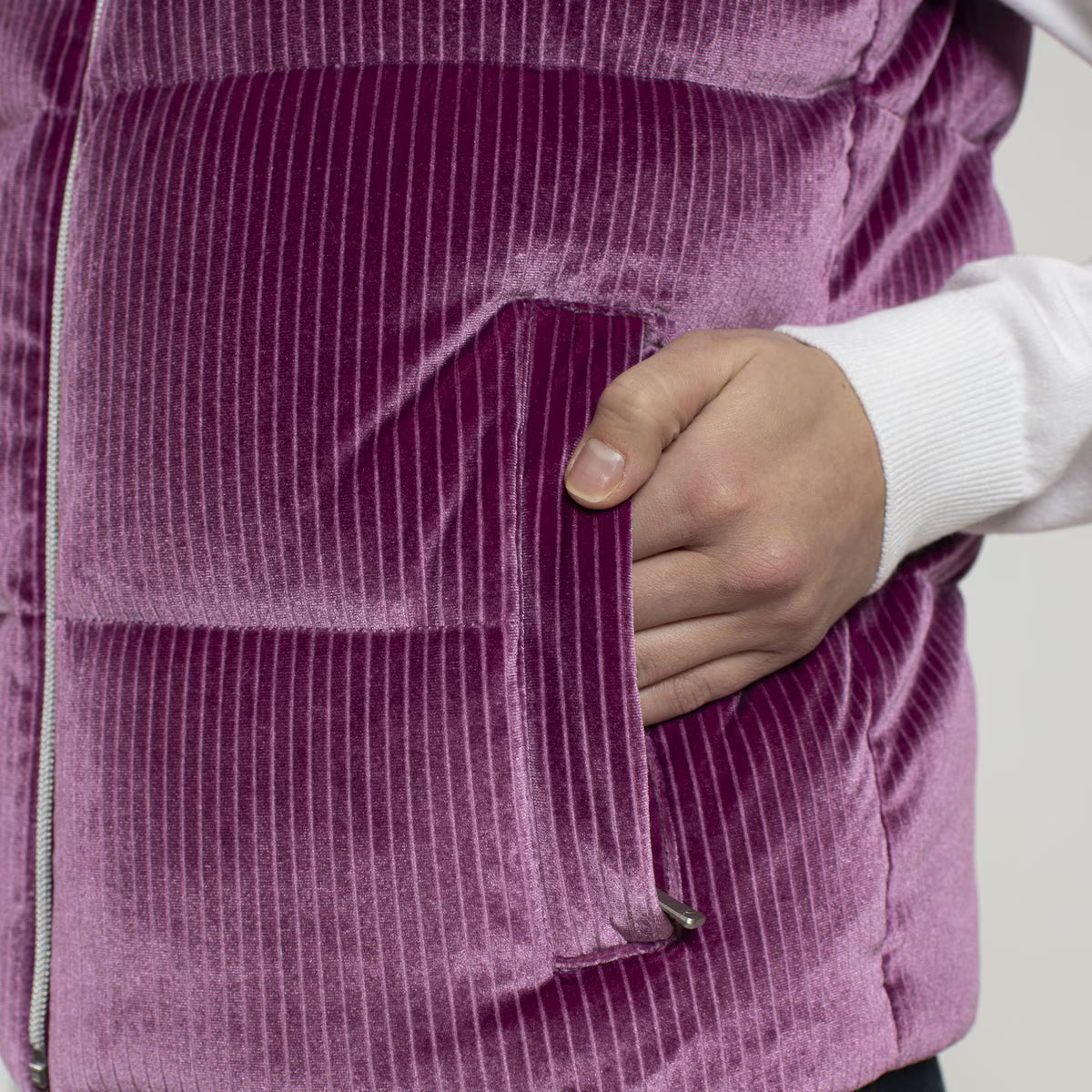 Kjus Women's Vivi Velvet Gilet Vest Dame - Deep Ruby