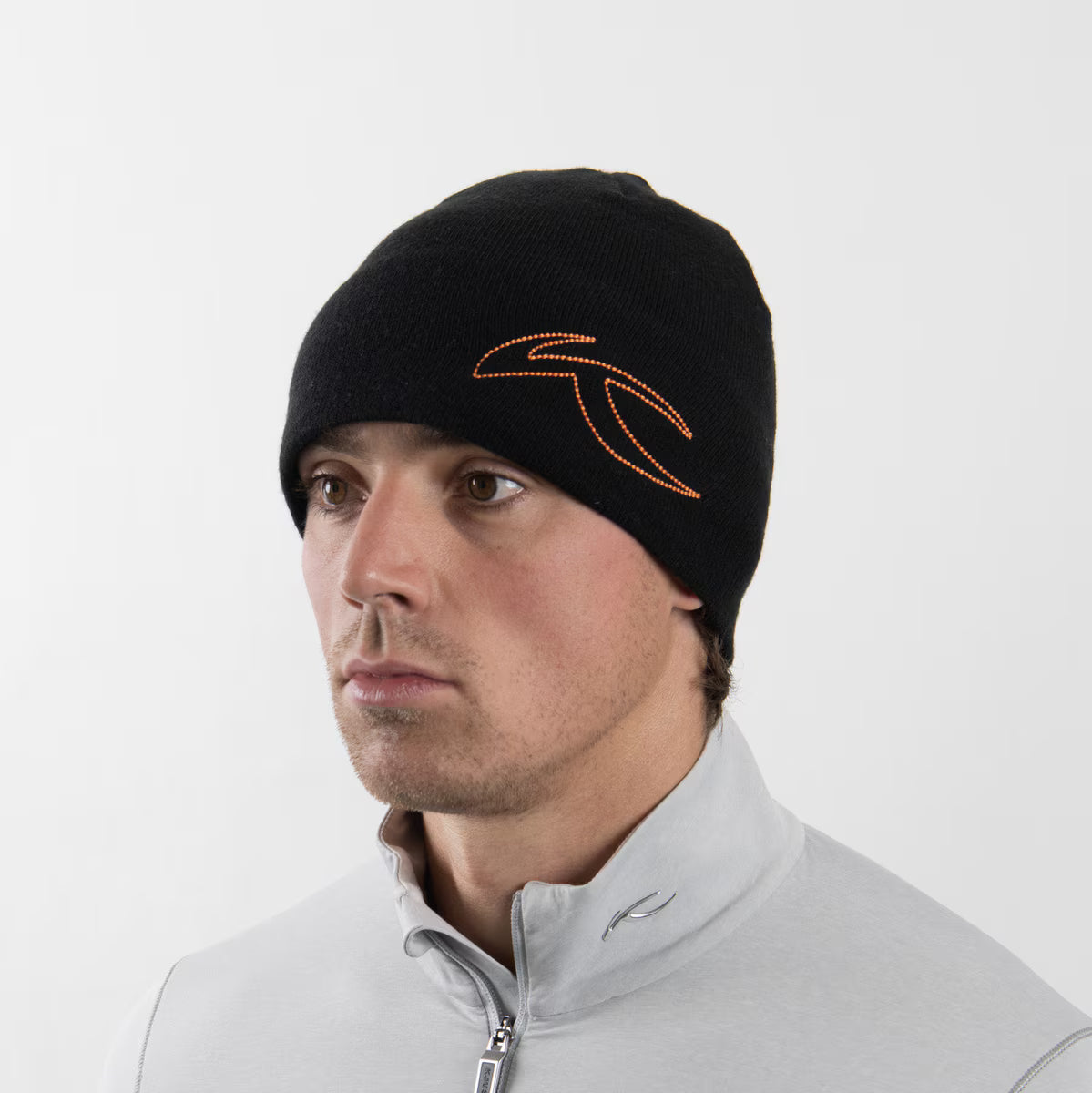 Kjus Unisex Side Logo Beanie Skihue Dame/ Herre - Black - Black