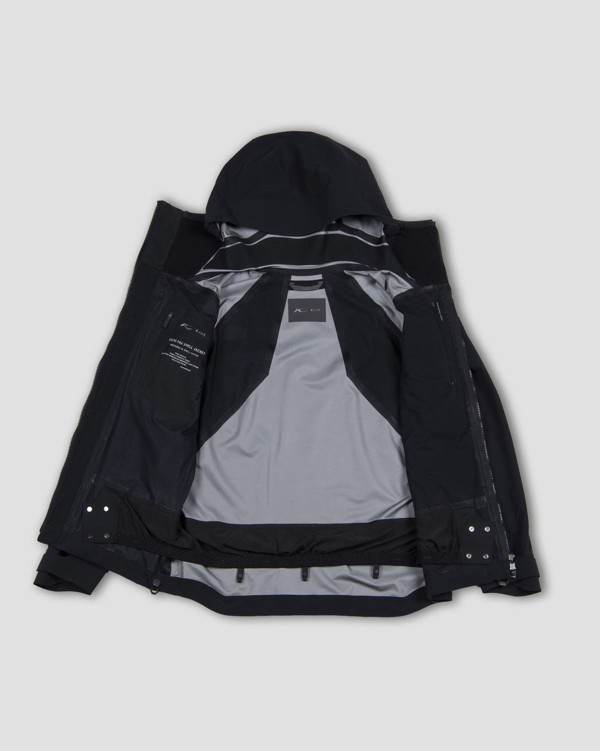 Kjus Men's Lucas FRX Shell Jacket Skijakke Herre - Black - - K01127_K0112701_interior