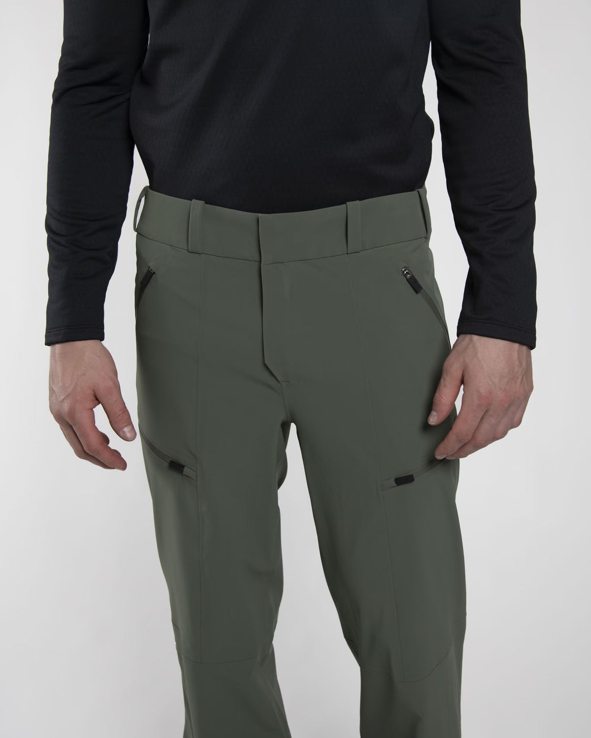 Kjus Men's FRX Lucas Shell Trousers Skibukser Herre - Green Slate