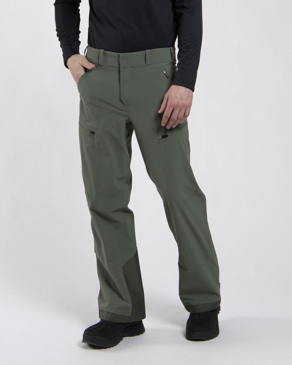 Kjus Men's FRX Lucas Shell Trousers Skibukser Herre - Green Slate
