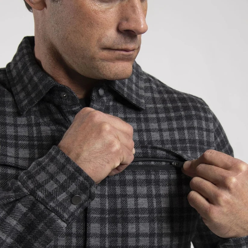 Kjus Men Yellowstone Shirt Skjorte Herre - Pewter/Black - - K01207-K0120704_5