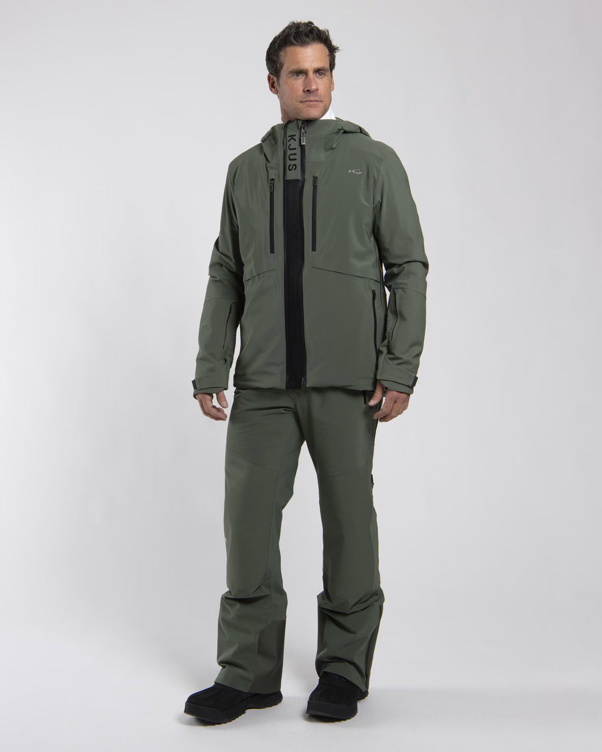 KJUS HexAir Edge Skijakke Herre – Green Slate/Black