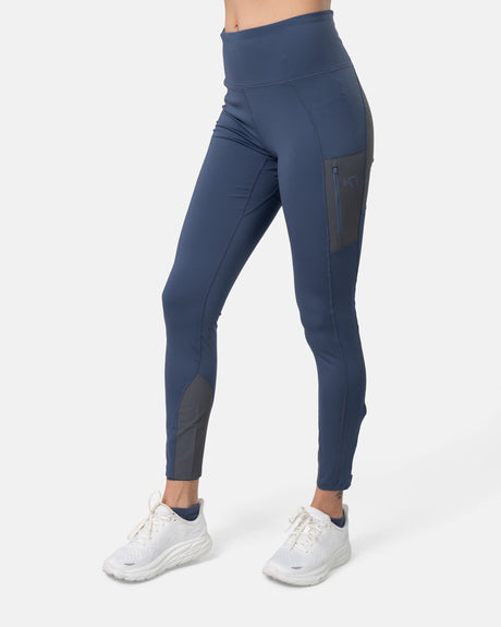 Kari Traa Ane High Waist Tights Dame - Moon Blue -