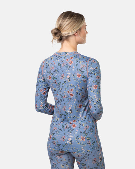 Kari Traa Fryd Long Sleeve Baselayer Skiundertrøje Dame - Iris -