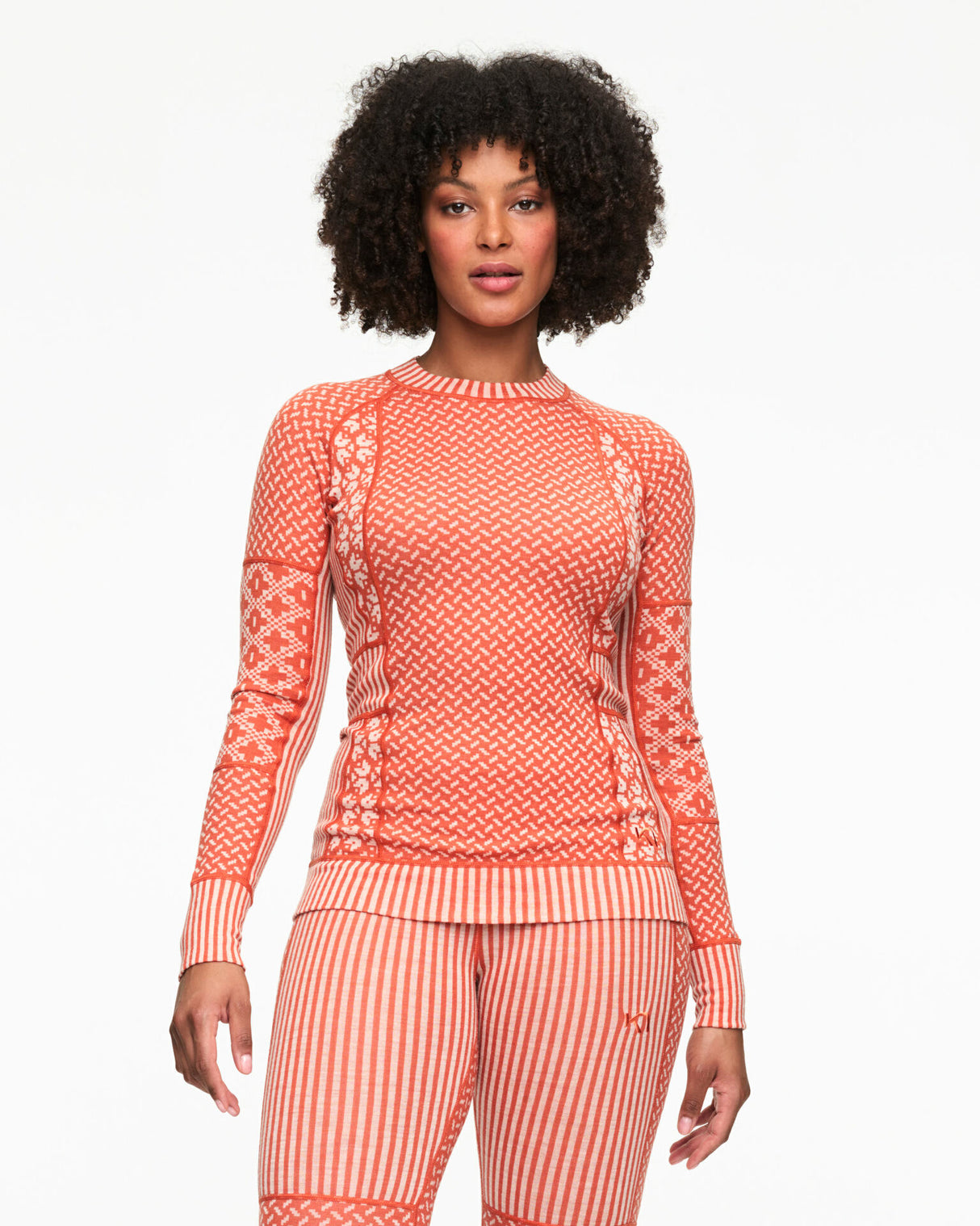 Kari Traa Smekker Long Sleeve Baselayer Skiundertrøje Dame - Cotta -