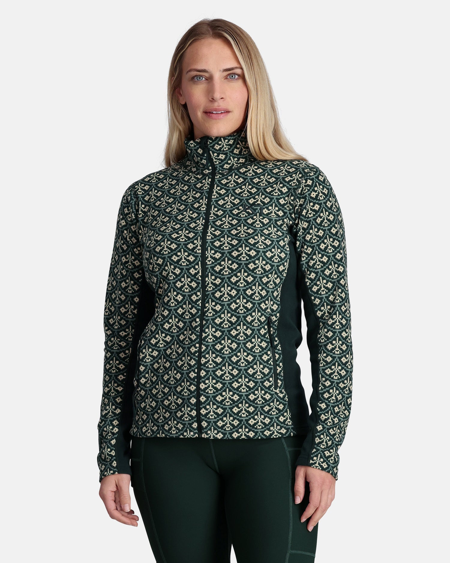 Kari Traa Thalena Fleece Dame - Pine Green - Pine Green