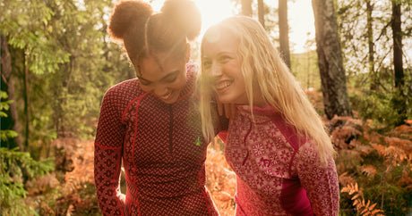 Kari Traa Smekker Long Sleeve Skiundertøj Sæt Dame - Rouge Red -