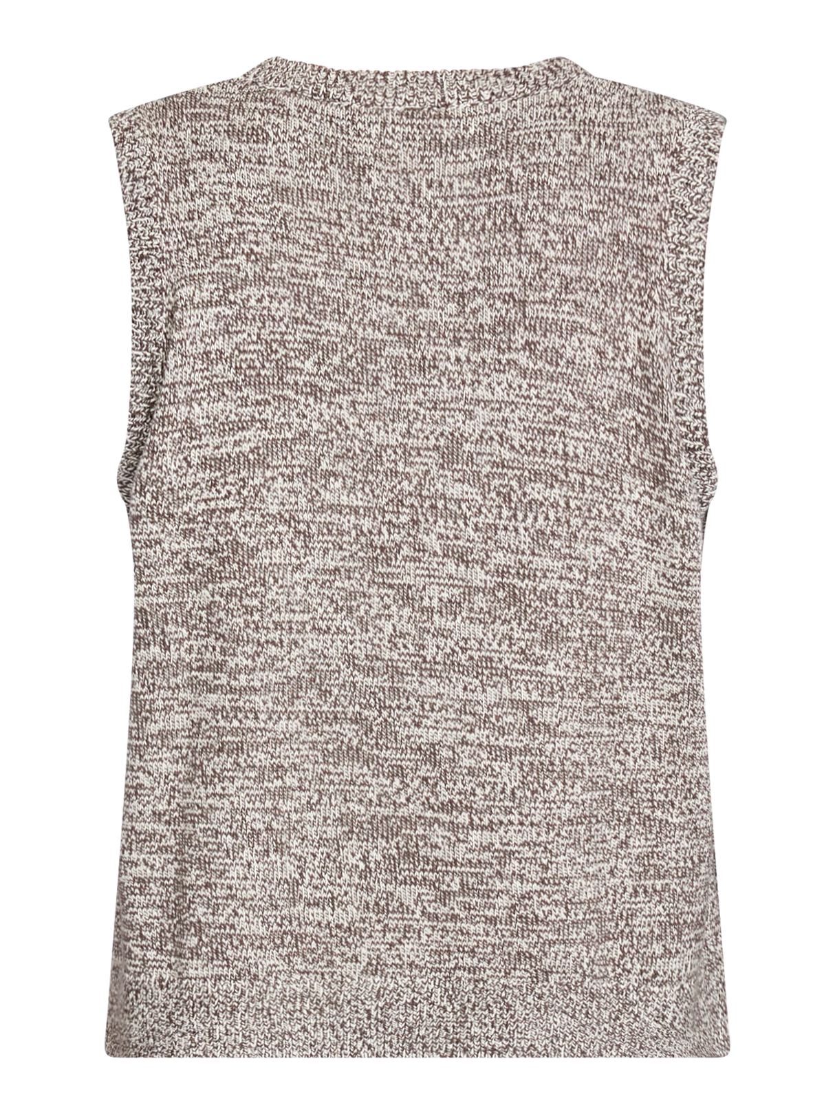 Redgreen Woman Katalina Strikvest Dame – Dark Brown Melange