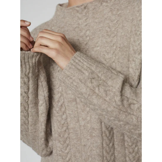 Redgreen Women RG_Katey Sweater Dame - Dark Sand Melange -