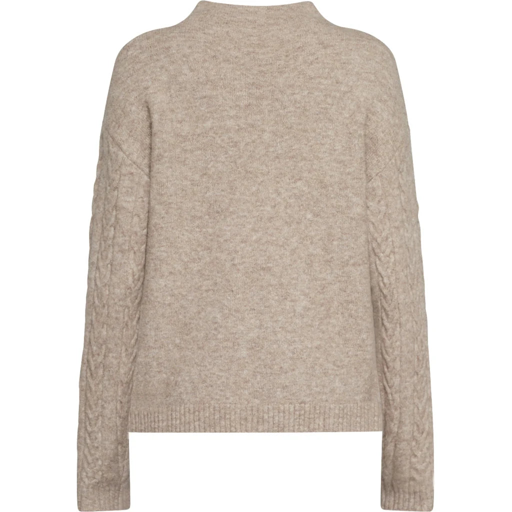 Redgreen Women RG_Katey Sweater Dame - Dark Sand Melange -