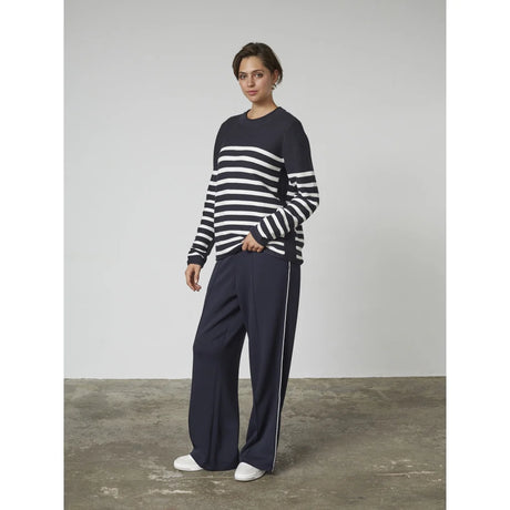 Redgreen Women Kathrine Striktrøje Dame - Ecru Stripe -