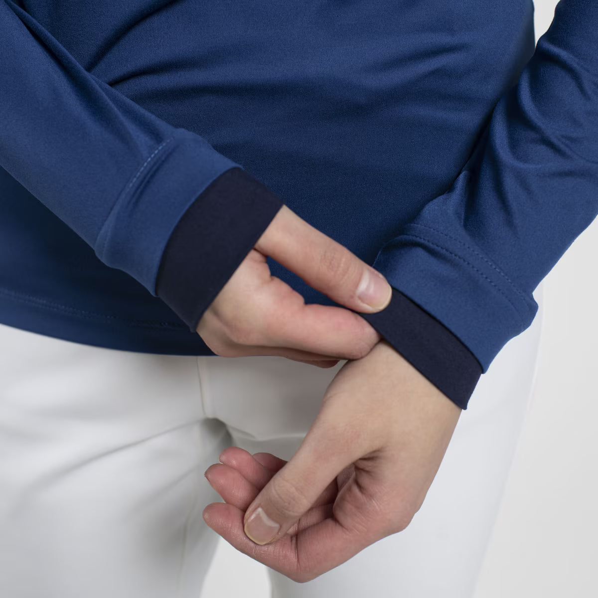 Kjus Women's Feel Midlayer Half-Zip Skiundertrøje Dame - Sapphire/KJUS Navy