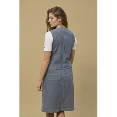 Redgreen Woman Letty Vest Dame – Denim Stripe