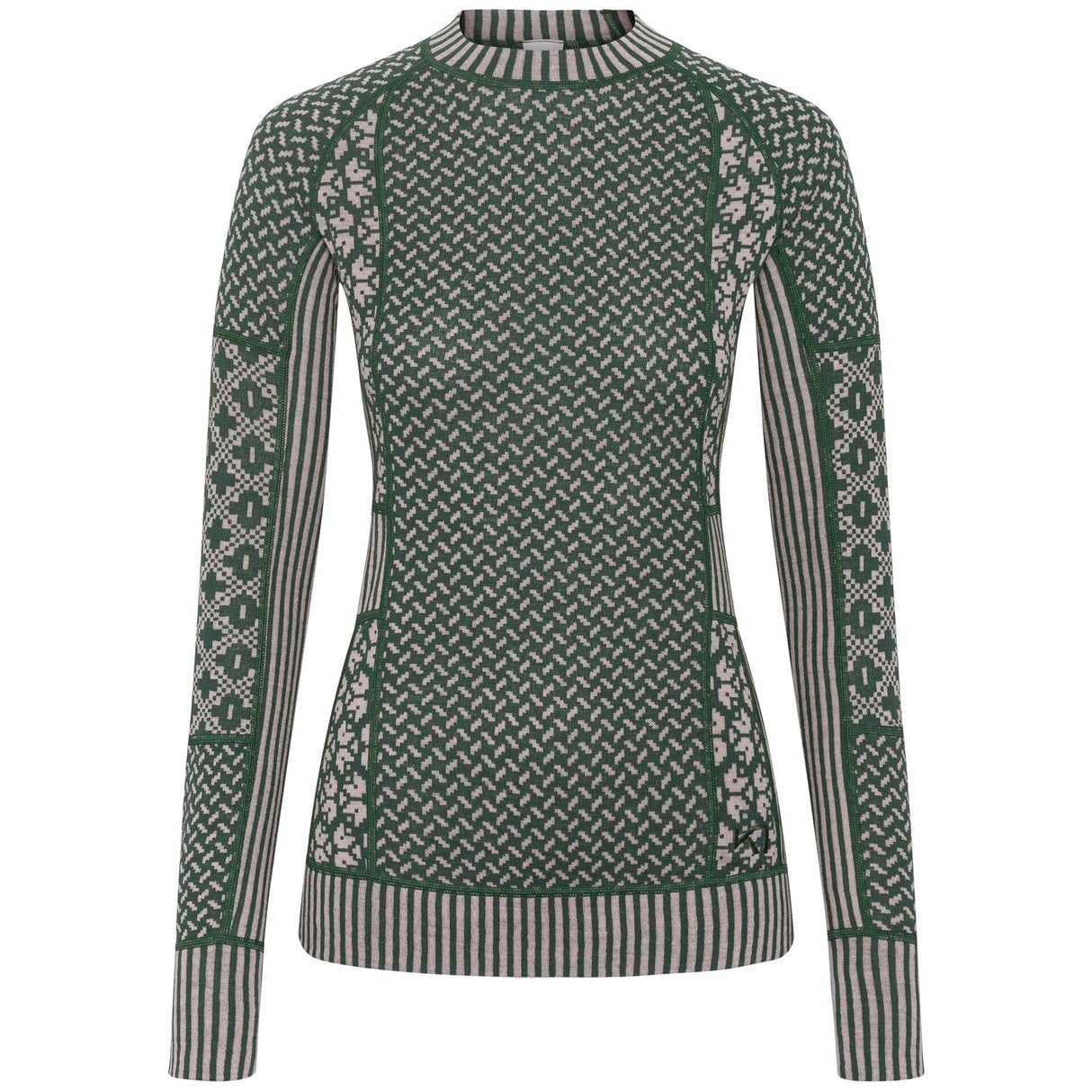 Kari Traa Smekker Long Sleeve Skiundertøj Sæt Dame - Thyme Green