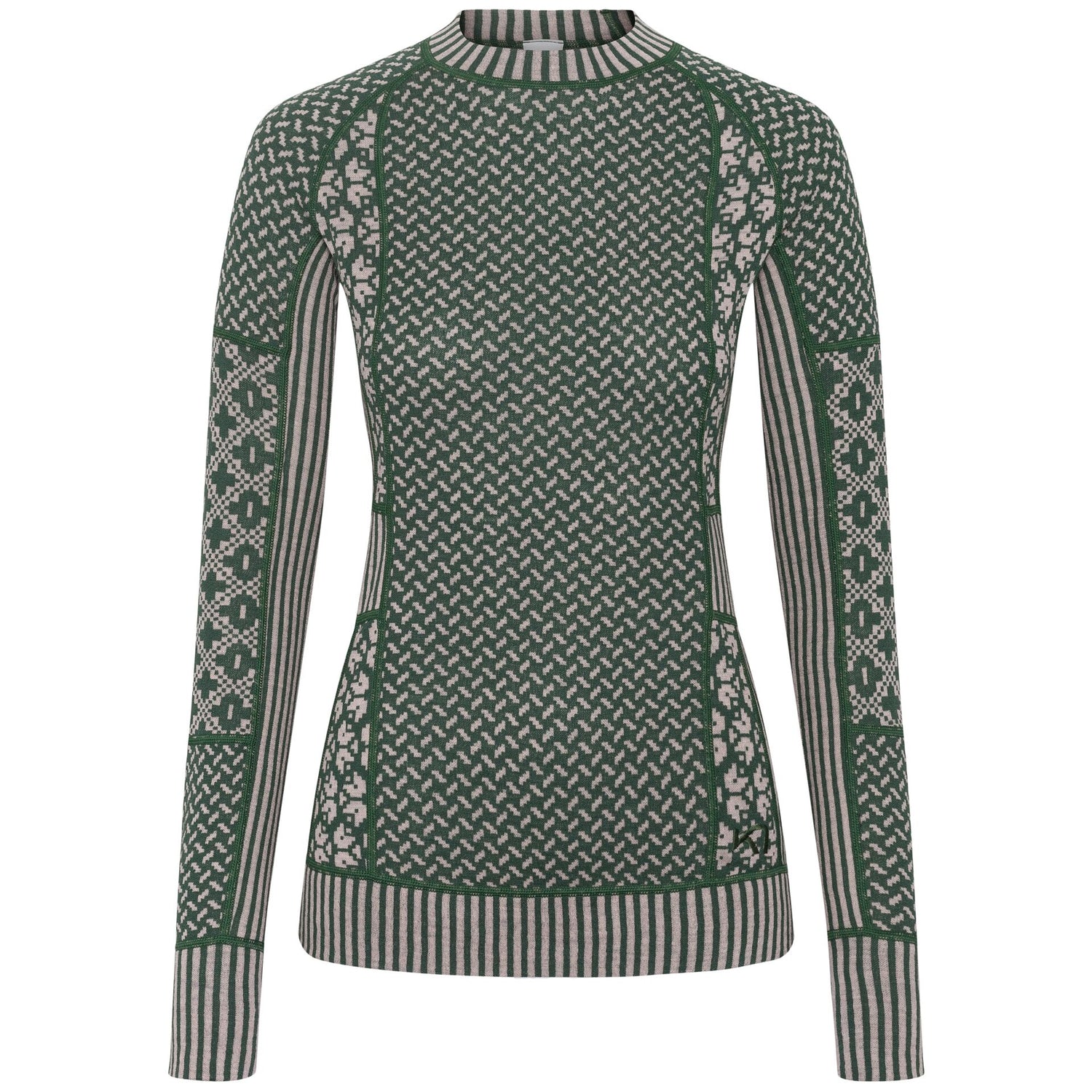 Kari Traa Smekker Long Sleeve Skiundertøj Sæt Dame - Thyme Green
