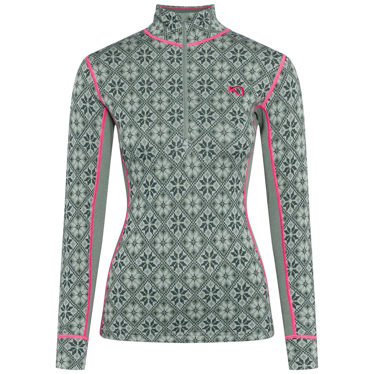 Kari Traa Rose Half Zip High Waist Skiundertøj Sæt Dame - Sag -
