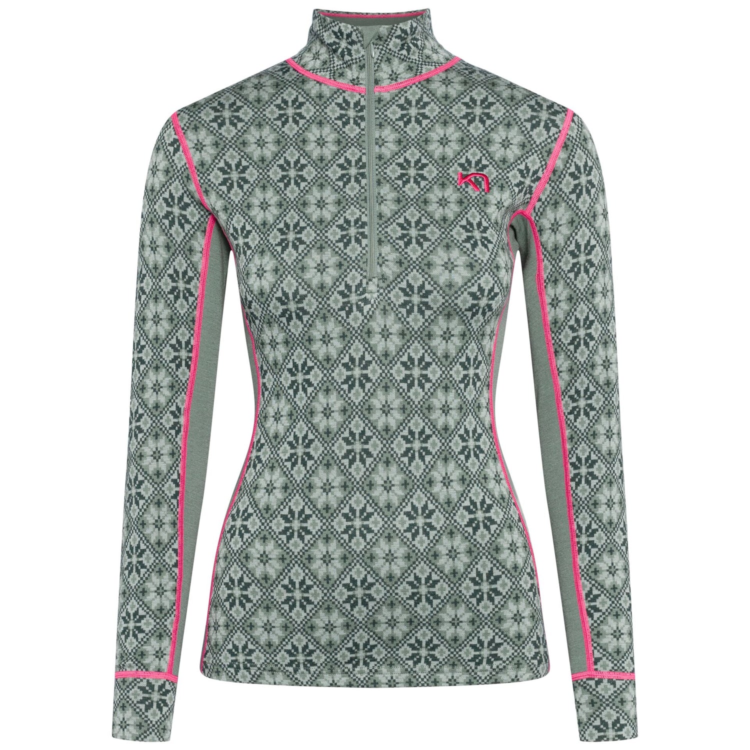 Kari Traa Rose Half Zip High Waist Skiundertøj Sæt Dame - Sag -