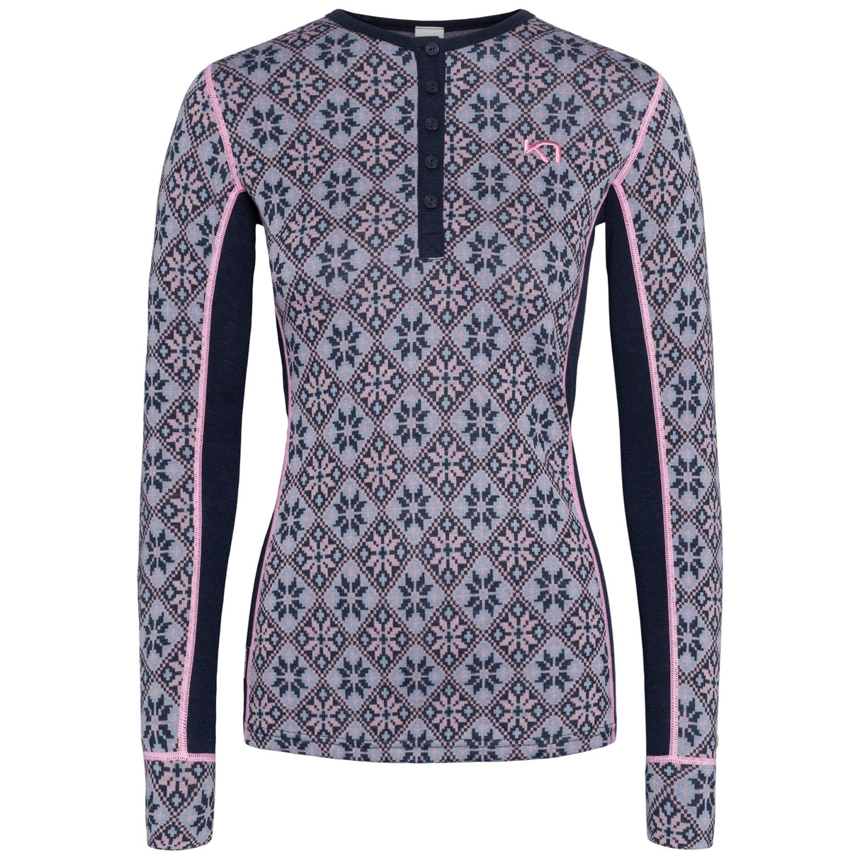 Kari Traa Rose Long Sleeve High Waist Skiundertøj Sæt Dame - Roy Blue -