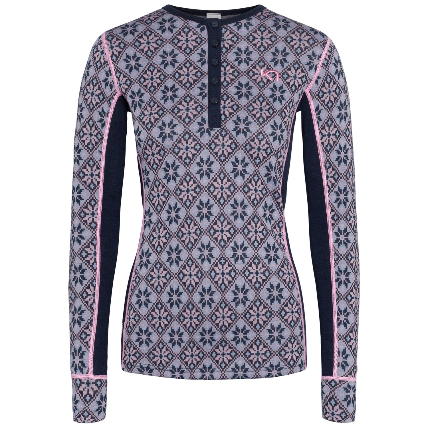 Kari Traa Rose Long Sleeve High Waist Skiundertøj Sæt Dame - Roy Blue -