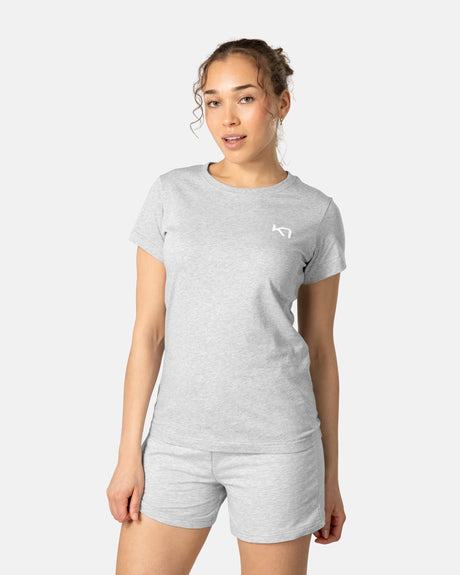 Kari Traa Kari Tee Kortærmet T-shirt Dame - Light Grey Melange - Light Grey Melange