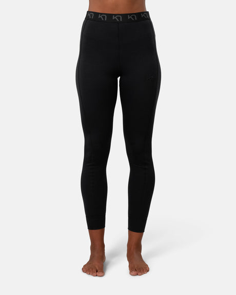 Kari Traa Rose Light Half Zip & Klara Skiundertøj Sæt Dame - Oat Beige / Black -