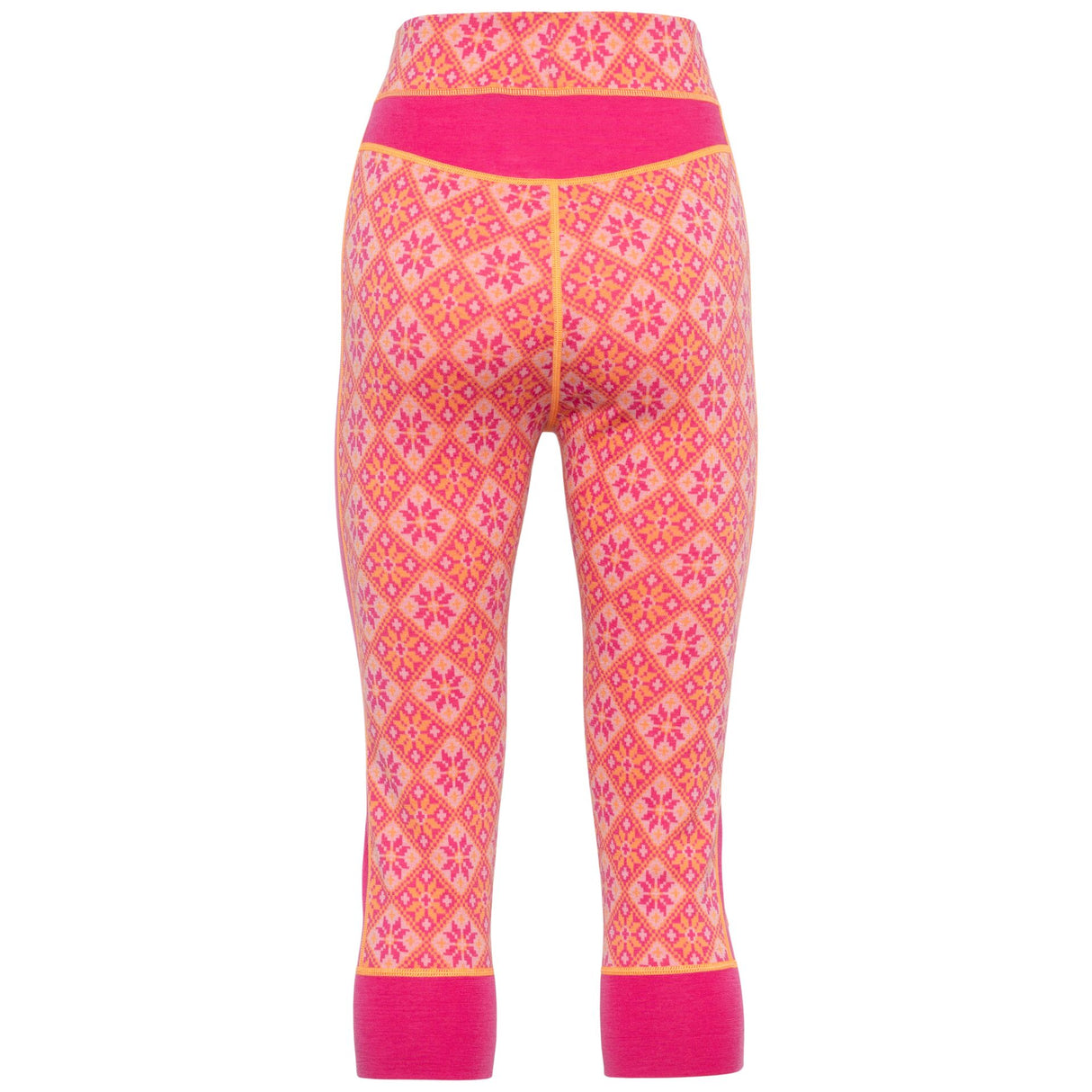 Kari Traa Rose Capri High Waist Pants Skiunderbukser Dame - Berry Pink -