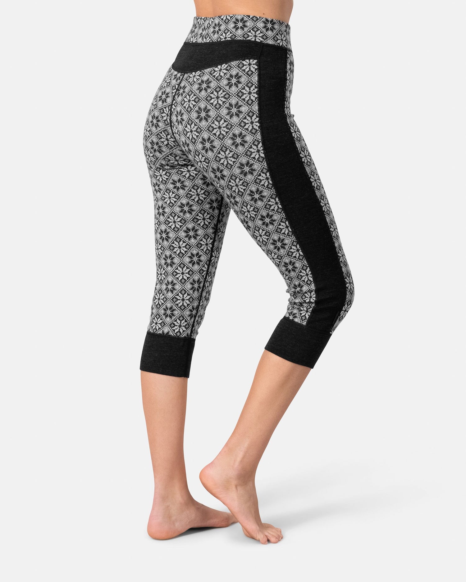 Kari Traa Rose Half Zip & Capri Skiundertøj Sæt Dame - Black -