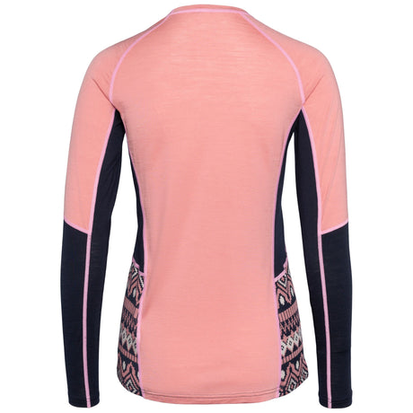 Kari Traa Malia Long Sleeve Skiundertøj Sæt Dame - Pastel Dusty Pink -