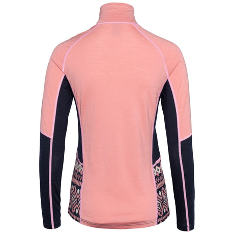 Kari Traa Malia Half-Zip Skiundertøj Sæt Dame - Pastel Dusty Pink -