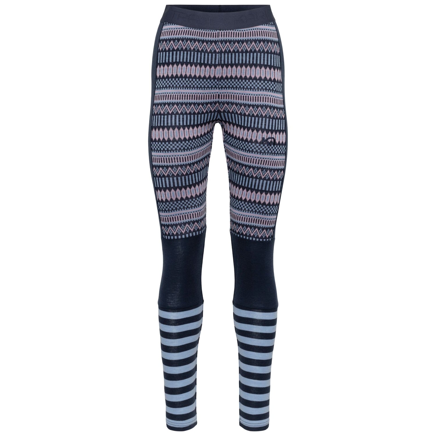 Kari Traa Åkle Long Sleeve High Waist Skiundertøj Sæt Dame - Royal -