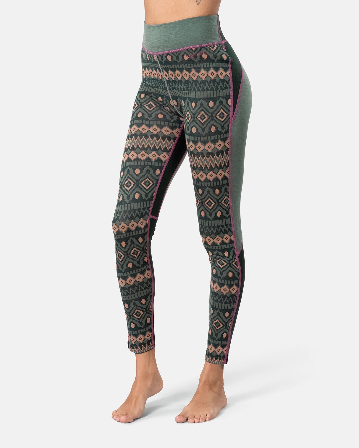 Kari Traa Malia Half-Zip Skiundertøj Sæt Dame - Murk Green -