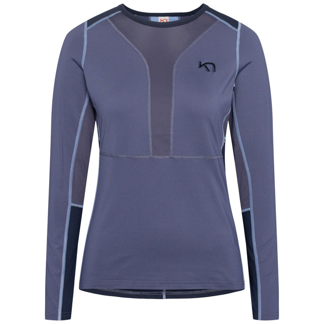 Kari Traa Tirill Long Sleeve Langærmet Træningstrøje Dame - Moon Blue