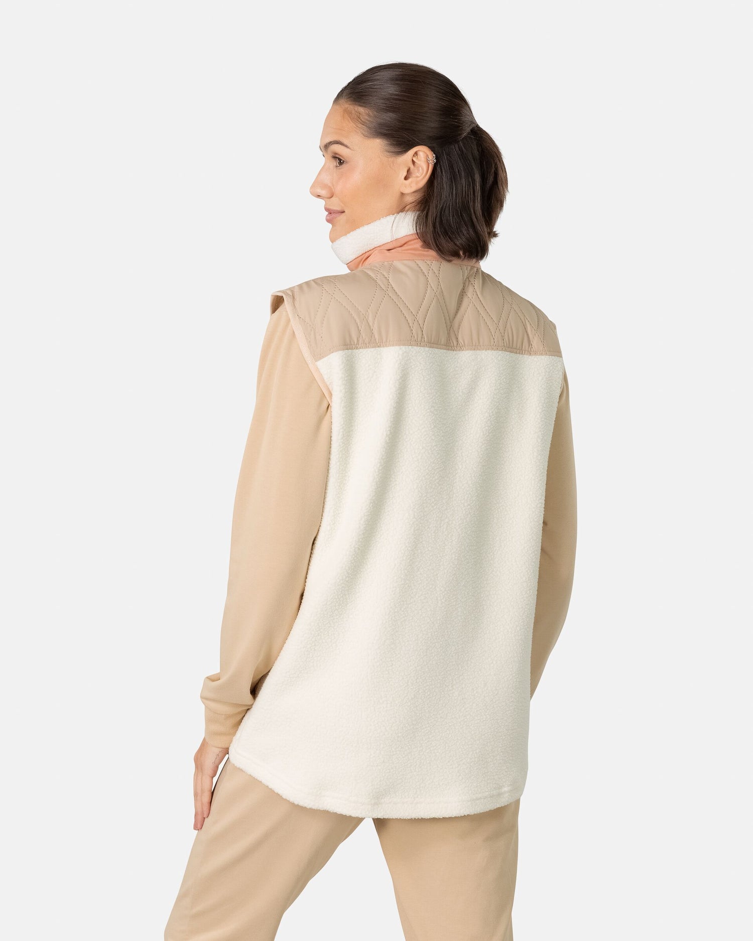 Kari Traa Rothe Quilted Vest Dame - Oat Beige -