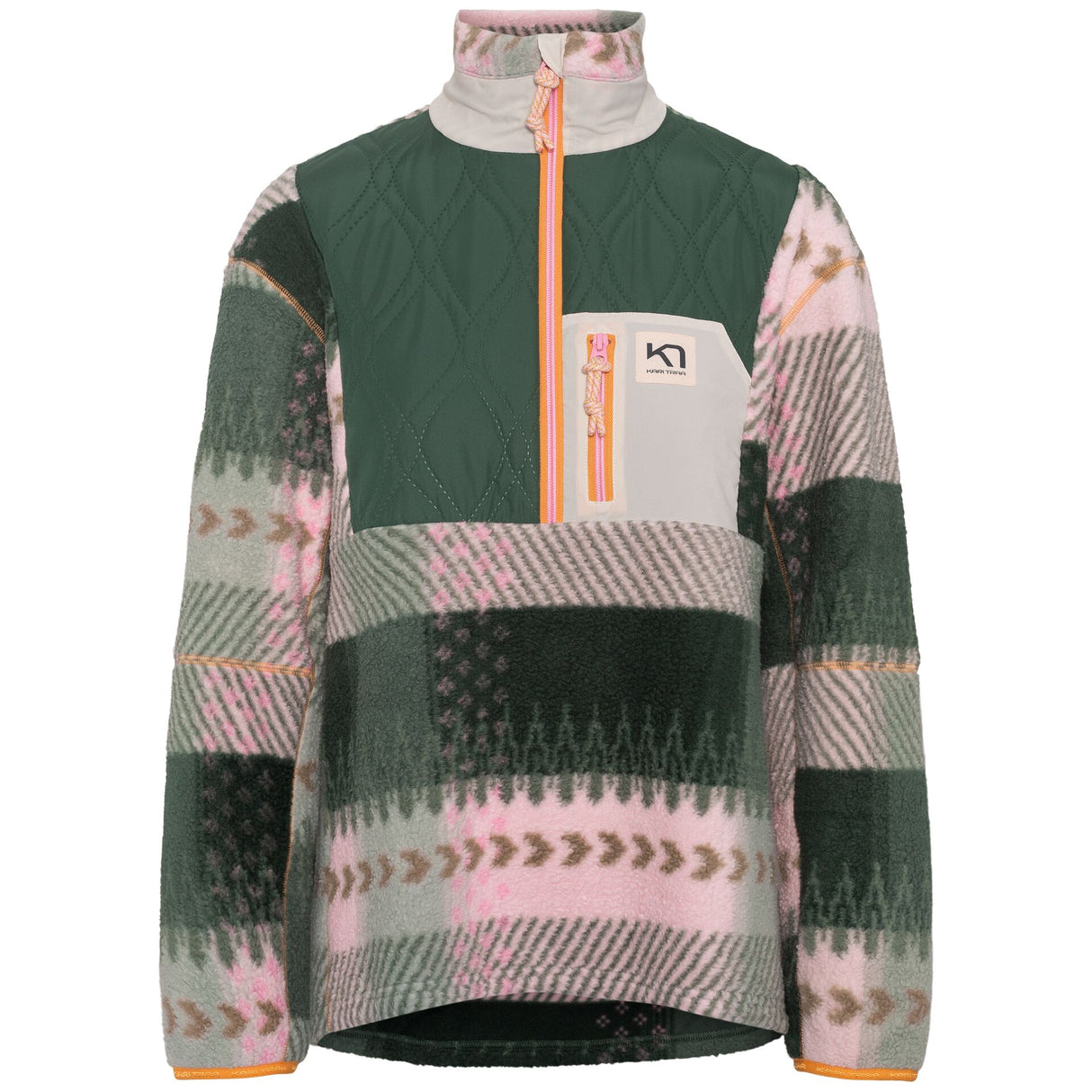 Kari Traa Rothe Half Zip Fleecetrøje Dame - Thyme Green -
