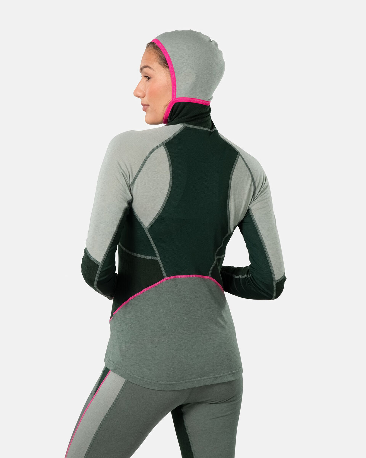 Kari Traa Alma Hood Skiundertøj Sæt Dame - Murk Green -