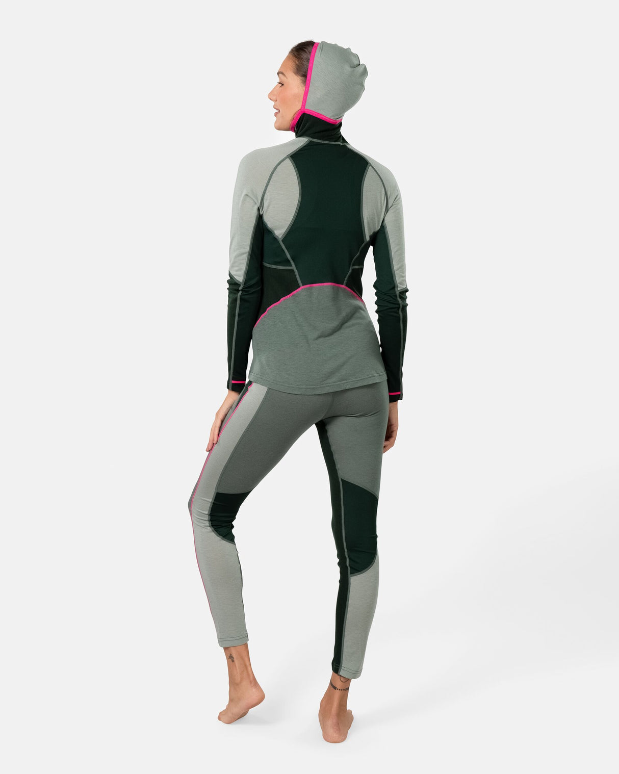 Kari Traa Alma Hood Skiundertøj Sæt Dame - Murk Green -