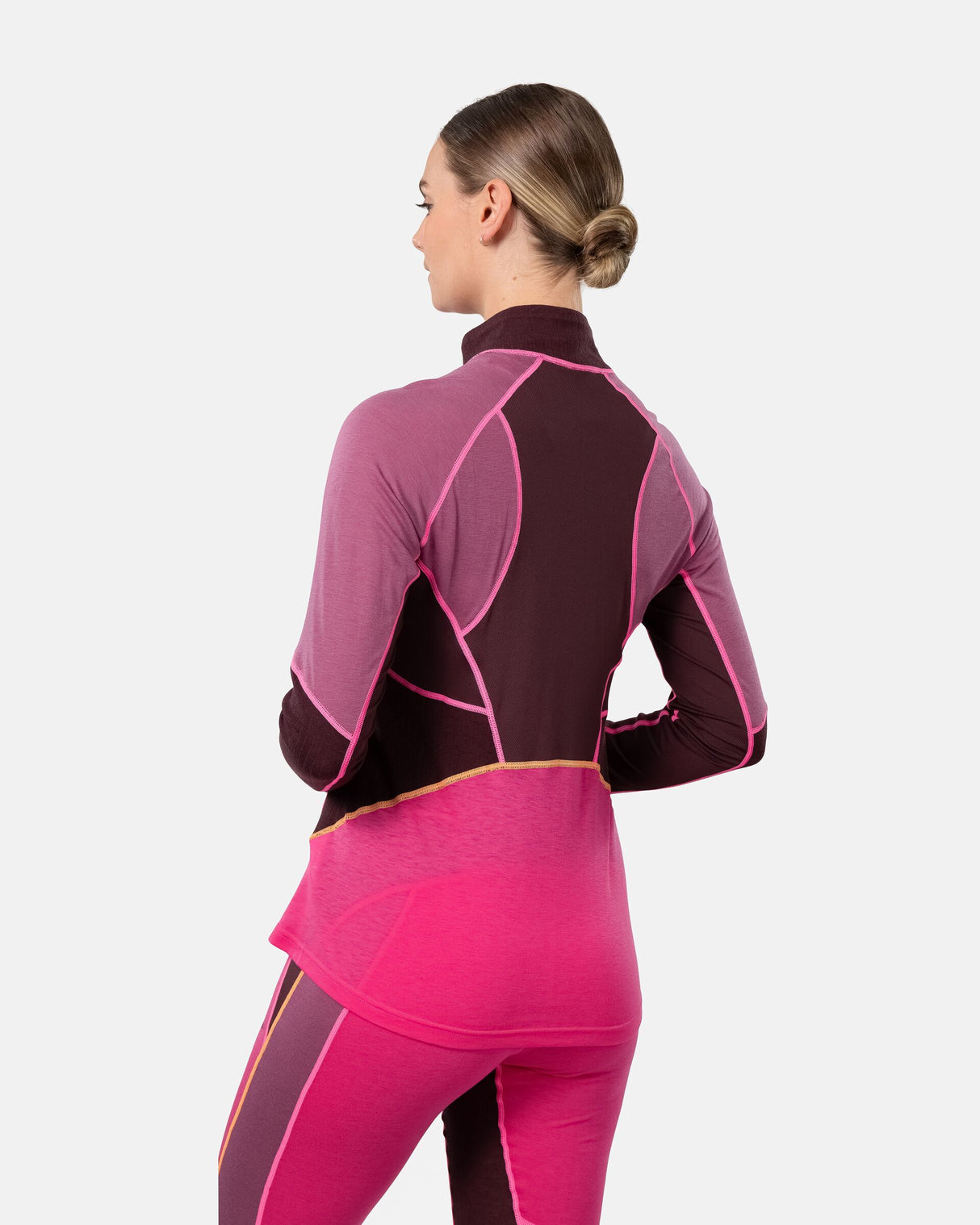 Kari Traa Alma Half-Zip Skiundertrøje Dame - Berry Pink -