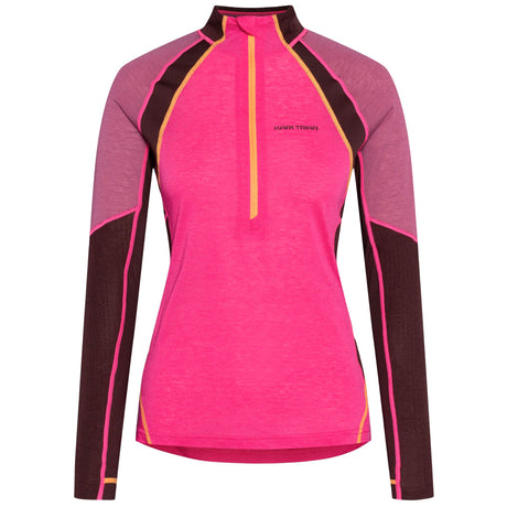 Kari Traa Alma Half-Zip Skiundertrøje Dame - Berry Pink -