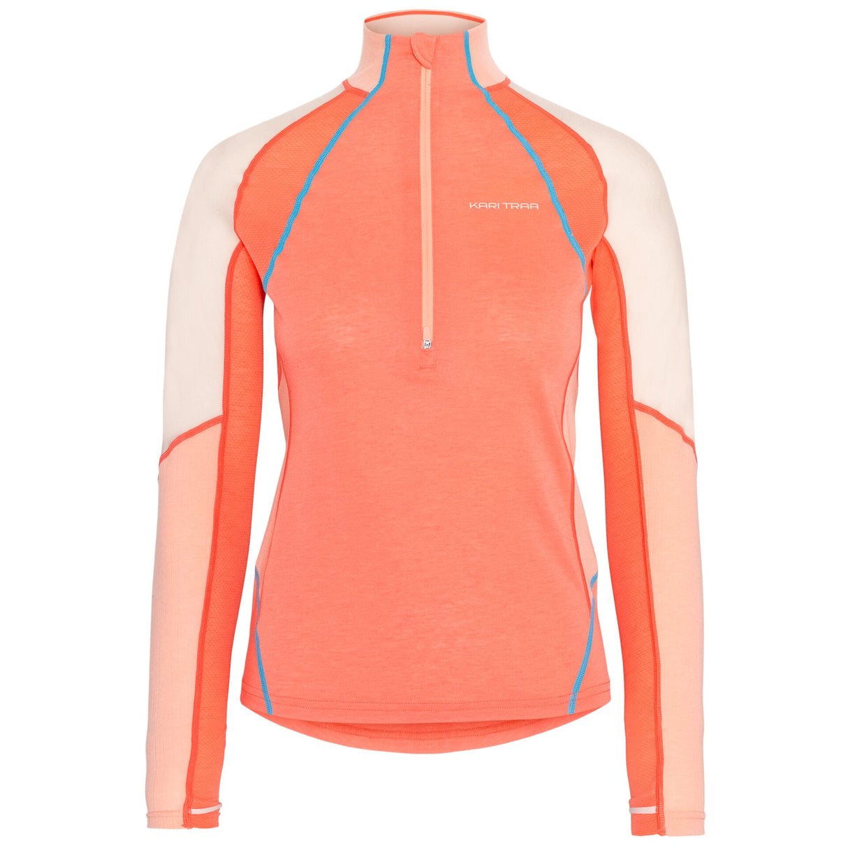 Kari Traa Alma Half-Zip Skiundertrøje Dame - Coral -