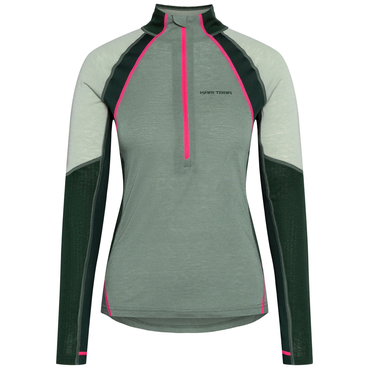 Kari Traa Alma Half-Zip Skiundertøj Sæt Dame - Murk Green -