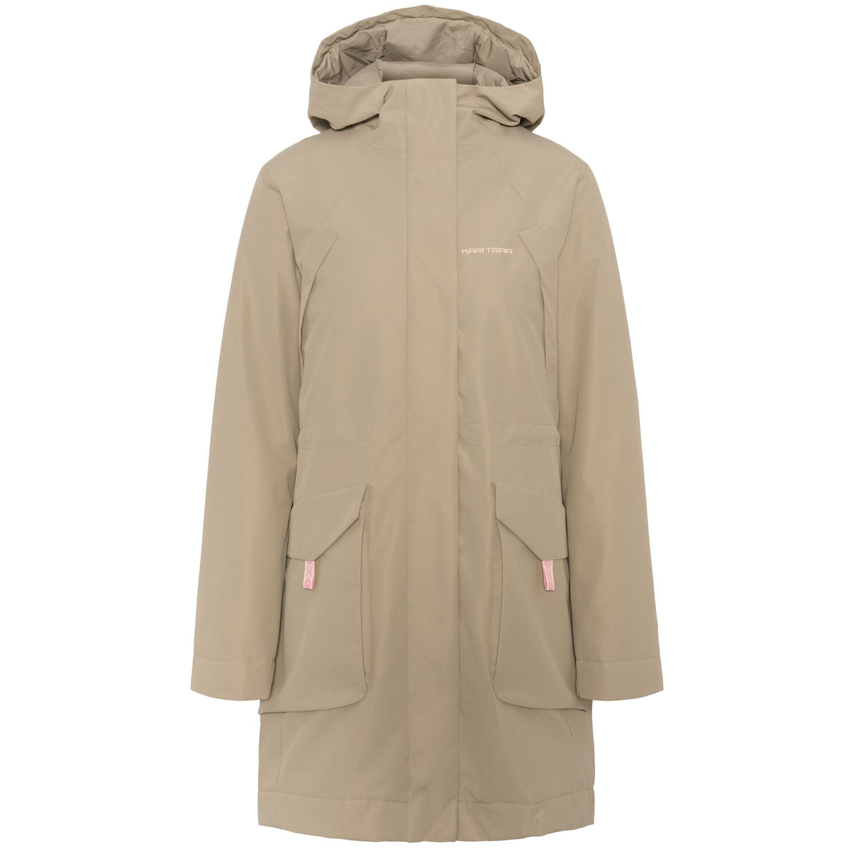 Kari Traa Mona Parka Vinterfrakke Dame – Light Brown