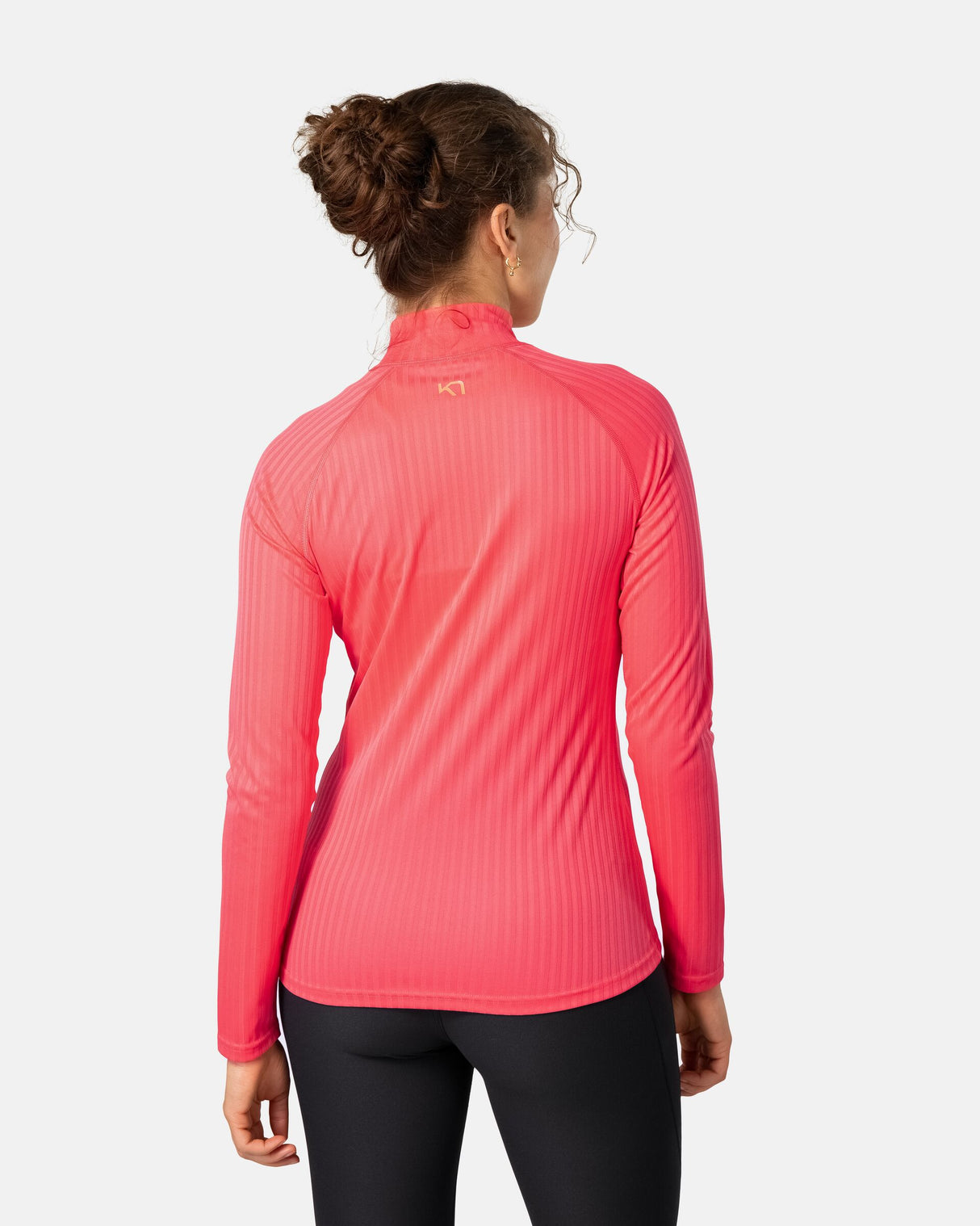 Kari Traa Ella Base Layer Half-Zip Træningstrøje Dame - Candy Coral -
