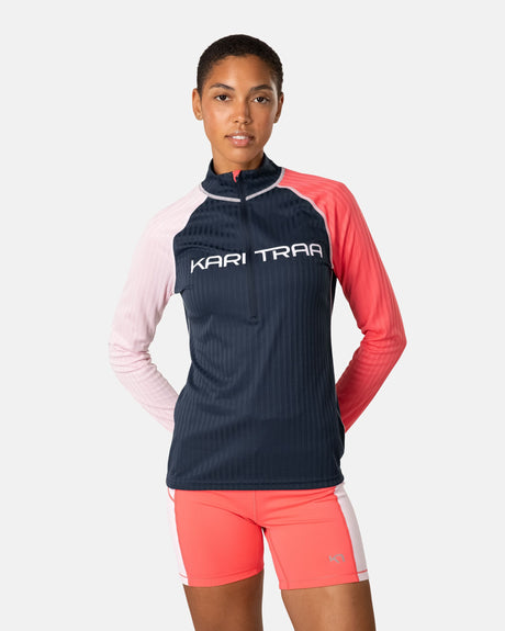 Kari Traa Ella Base Layer Half-Zip Træningstrøje Dame - Royal - Royal