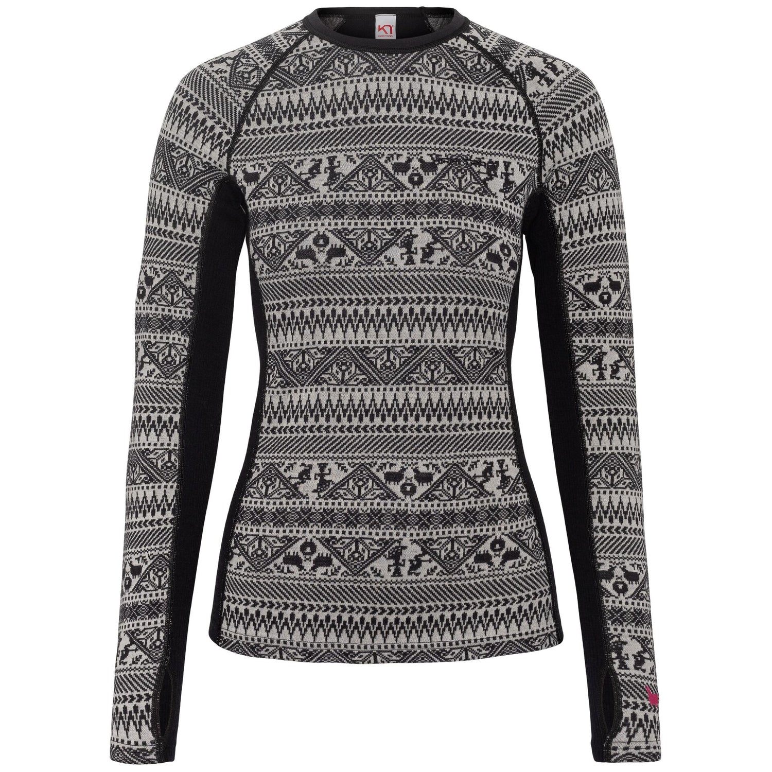 Kari Traa Tale Long Sleeve Skiundertrøje Dame - Black -