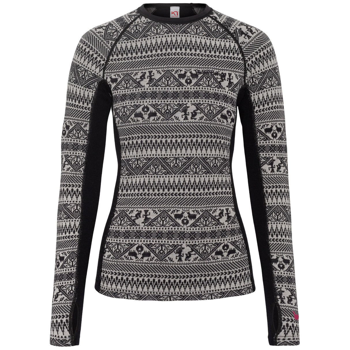 Kari Traa Tale Long Sleeve Skiundertøj Sæt Dame - Black -