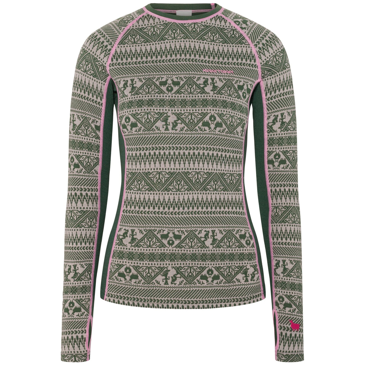 Kari Traa Tale Long Sleeve Skiundertrøje Dame - Thyme Green -