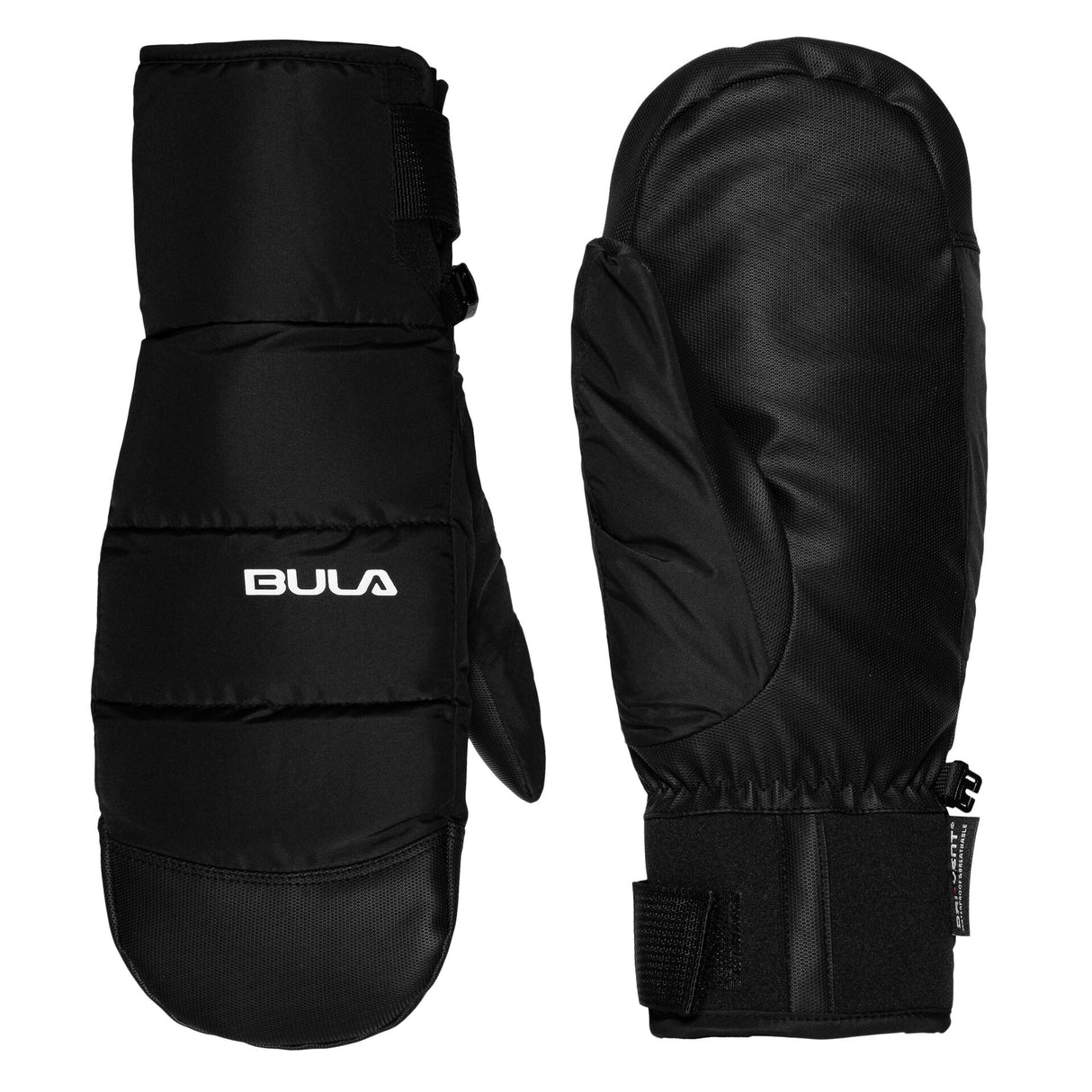 Bula Piste Mittens Skiluffer Herre - Black - Black